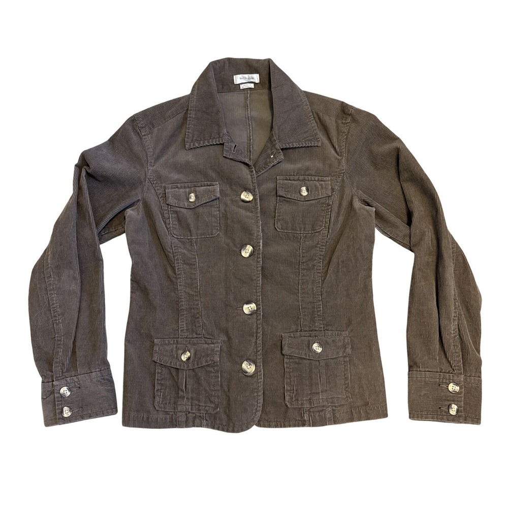 Van Heusen Women's Brown Corduroy 4 Button Blazer‎ Jacket Size M